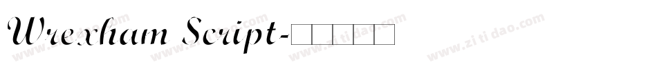 Wrexham Script字体转换